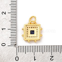 Brass Micro Pave Cubic Zirconia Pendants&nbsp;KK-U033-02G-03