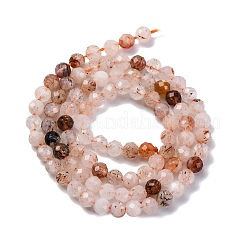 Natural Rutilated Quartz Beads Strands&nbsp;G-G188-B07-02
