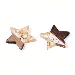 Resin & Walnut Wood Pendants&nbsp;RESI-T057-38M