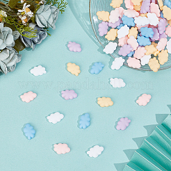 80Pcs Opaque Resin Cabochons&nbsp;CRES-ME0001-06