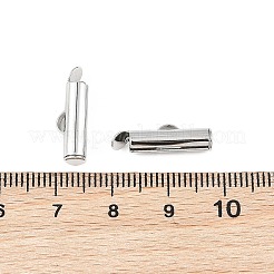 SHEGRACE Brass Slide On End Clasp Tubes&nbsp;XGRQ1R207-357P