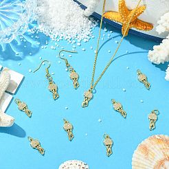 10Pcs Brass Micro Pave Cubic Zirconia Pendants&nbsp;KK-SZ0003-16