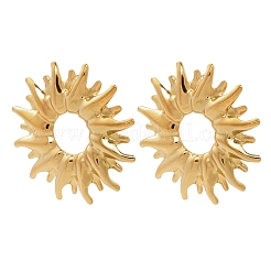 304 Stainless Steel Sun Stud Earrings&nbsp;EJEW-A141-01G