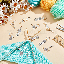 Sewing Tool Alloy Locking Stitch Markers&nbsp;HJEW-NB00134