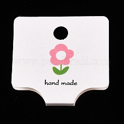 Folding Flower Pattern Paper Jewlery Display Cards for Necklaces&nbsp;CDIS-T004-22