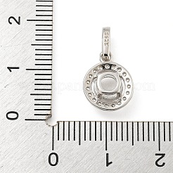 925 Sterling Silver Pendant Cabochon Settings&nbsp;STER-B005-20P