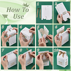 House Shaped Paper Gift Boxes&nbsp;CON-WH0001-43B-01
