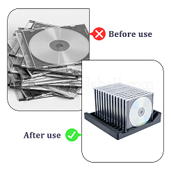 Plastic CD Disc Storage Slotted Display Stands&nbsp;ODIS-WH0043-319