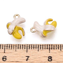 Brass Enamel Charms&nbsp;X-KK-G462-20LG