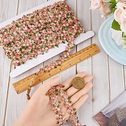 10 Yards Flower Polyester Trim Ribbon&nbsp;OCOR-GF0003-07C