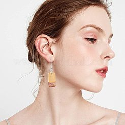 DIY Walnut Wooden Dangle Earring Making Kits&nbsp;DIY-OC0006-73