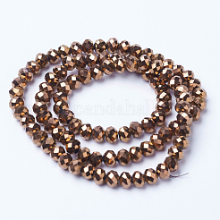 Electroplate Transparent Glass Beads Strands&nbsp;EGLA-A034-T4mm-UA04