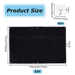 1Pc Nylon Tactical Hook and loop Fastener Patch Hanging Display Board with Eyelets&nbsp;AJEW-OC0005-81A
