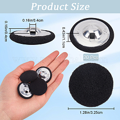 20Pcs Iron with Cloth Buttons&nbsp;BUTT-GF0003-76B