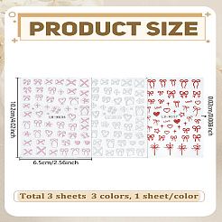 3Sheets 3 Colors Plastic Nail Art Stickers&nbsp;MRMJ-LP0002-09