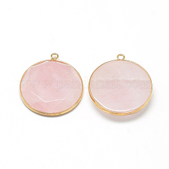 Natural Rose Quartz Pendants&nbsp;G-Q967-03