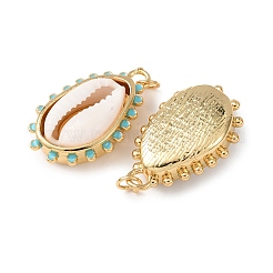 Natural Cowrie Shell Pendants&nbsp;KK-C143-40A-G