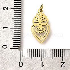 304 Stainless Steel Pendants&nbsp;STAS-R153-40G