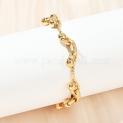 304 Stainless Steel Link Chain Bracelets for Women&nbsp;BJEW-Z143-14G