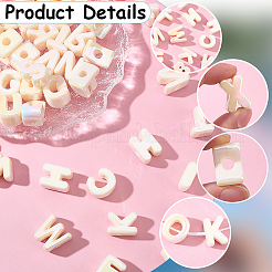 52Pcs 26 Styles UV Plated Acrylic European Beads&nbsp;OACR-SP0002-36