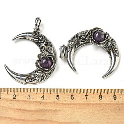 Natural Amethyst Pendants&nbsp;G-P547-04AS-03