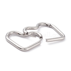 Tarnish Resistant 201 Stainless Steel Hoop Earrings&nbsp;STAS-D451-36P