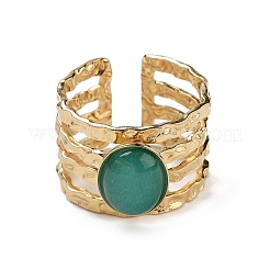Ion Plating(IP) 304 Stainless Steel Multi-layer Open Cuff Rings&nbsp;RJEW-F167-05G-04