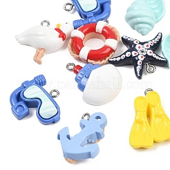 Opaque Resin Pendants&nbsp;RE-CBA5D24-09