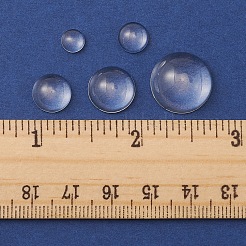 56Pcs 5 Styles Transparent Glass Cabochons&nbsp;GGLA-FS0001-03