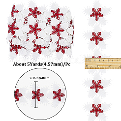 Flower Polyester Eyelash Lace Trim Ribbon&nbsp;OCOR-WH20003-03B-03