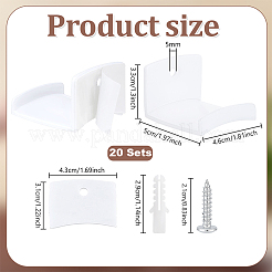 ABS Baseball Cap Hook&nbsp;FIND-WH0173-493B