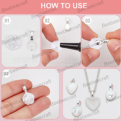 10Pcs Alloy Pinch Bails&nbsp;FIND-BBC0005