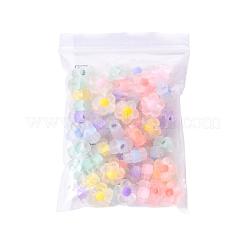 60pcs 6 Colors Transparent Acrylic Beads&nbsp;TACR-CC0001-01