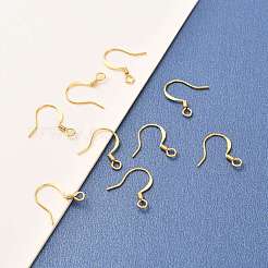 Brass Earring Hooks&nbsp;KK-F824-015A-G