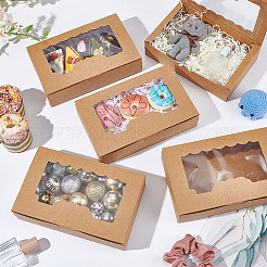 Folding Kraft Paper Mini Cake Boxes&nbsp;CON-WH0106-07