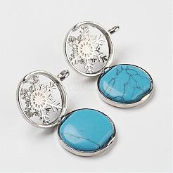 Natural & Synthetic Gemstone Pendants&nbsp;G-G910-E