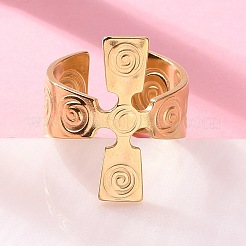 304 Stainless Steel Open Cuff Rings&nbsp;RJEW-S623-01G