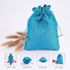 Burlap Packing Pouches Drawstring Bags&nbsp;ABAG-PH0002-13