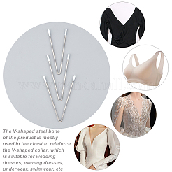 20Pcs V Shape Steel Bra Underwire&nbsp;FIND-PH0006-62