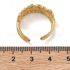 304 Stainless Steel Cuff Open Rings for Women&nbsp;RJEW-L341-02C-G
