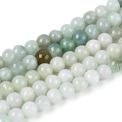 Natural Myanmar Jade Beads Strands&nbsp;G-N353-07F-01