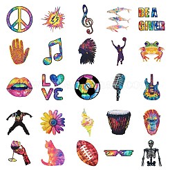 50Pcs Trendy and Cool Themes Paper Stickers&nbsp;STIC-C012-16
