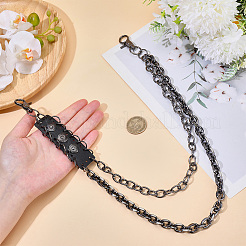 1Pc Alloy Double Layer Chain Belts for Pants&nbsp;AJEW-GF0011-93D