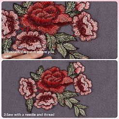 Computerized Embroidery Cloth Patches&nbsp;DIY-CY0001-06
