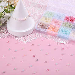 2400Pcs 12 Colors Frosted Glass Beads&nbsp;FGLA-ME0001-01
