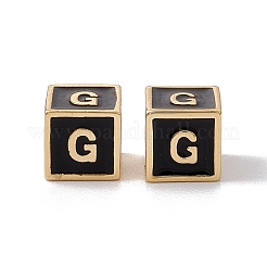 Rack Plating Brass Enamel Beads&nbsp;KK-B060-04G-01G
