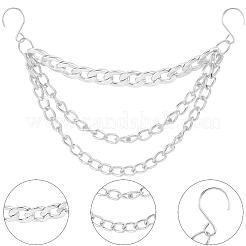2Pcs Aluminium Boot Strap Chains&nbsp;HJEW-SP0001-41P