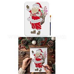 1Pc Christmas PET Hollow Out Drawing Painting Stencils&nbsp;DIY-MA0006-13