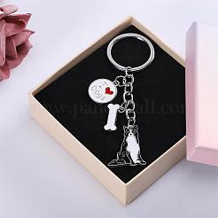 WEWAYSMILE 2 pcs Dog Keychain Car Keychain Pet Pendant Key-Ring Lovely Dog Key-ring Portable Metal Keychain Gift for Pet Lover Birthday Puppy Theme Party Supplies (Border Collie)&nbsp;JX786A