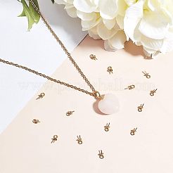 PVD Vacuum Plating 304 Stainless Steel Cup Pearl Peg Bails Pin Pendants&nbsp;STAS-UN0007-84G